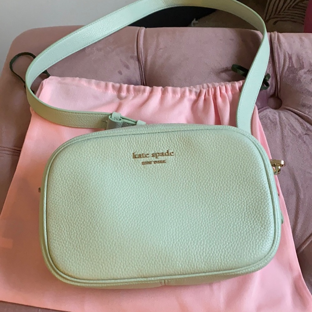 Kate spade cross body mint green color